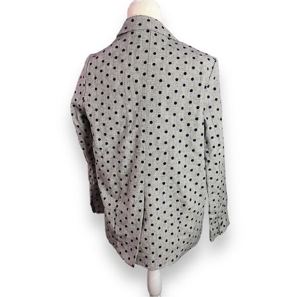 FRNCH PARIS Laela Polka Dot Belted Jacket Woven Wool Blend Blazer - Picture 4 of 7